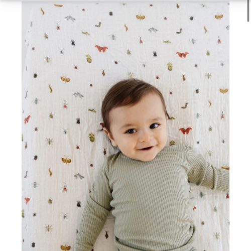 Cutie Crawlies Crib Sheet