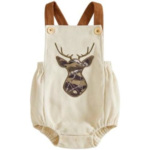 Newborn Baby Boy Clothes Duck/Deer/Tractor Sleeveless Romper