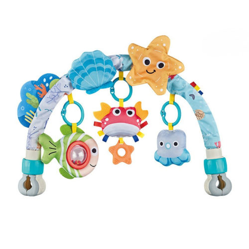 Stroller Arch Toy for Baby, Adjustable Carseat Toys Hanging, Baby Mobile for Crib Bassinet Car Seat and Bouncer, Car Seat Activity Toy for Babies 0-12 Months