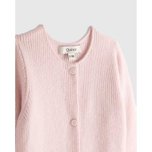 Washable Cashmere romper - Baby in Minimal Pink