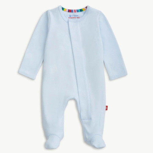 Magnetic Me Footie Baby Blue Size 3-6 M