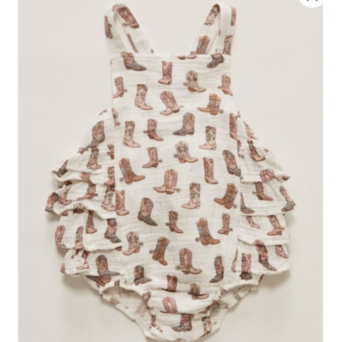 Angel Dear Infant Girls' Cowgirl Boot Onesie