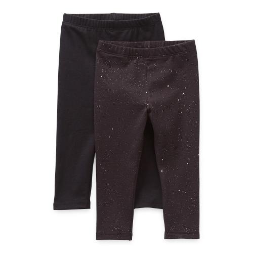 Okie Dokie Baby Girls Skinny 2-pc. Full Length Leggings, Color: Hotmelt Black - JCPenney