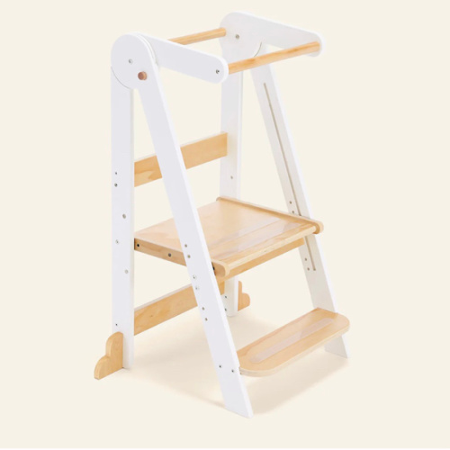 HARPPA Nordi | Foldable Toddler Tower – Compact Montessori-Inspired Standing Tower for Ages 2–6, Wooden Convertible Tower for Kitchen, Bathroom & More