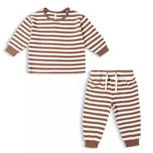 Boys' Cozy Striped Top & Pants Set - Baby
