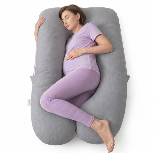 Latitude Run® Pregnancy Pillows For Sleeping, Cooling U Shaped Body Pillow, Maternity Pillow For Pregnant With Silky Soft Cover, Pink & Reviews | Wayfair
