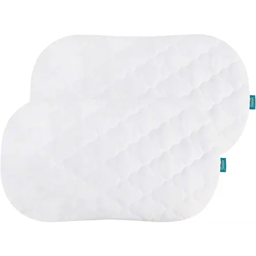 Bassinet Mattress Cover Compatible with Halo Bassinest Swivel Sleeper Bassinet Mattress Pad, 2 Pack, Microfiber, Waterproof and Soft, White