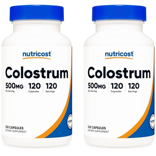 Nutricost Colostrum 500mg, 120 Caps (2 Bottles)