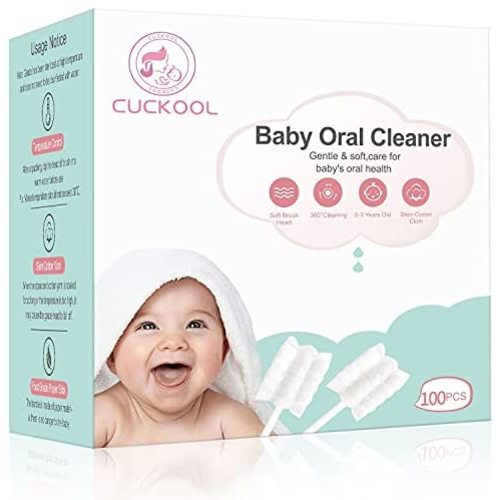[100-Pack]Baby Tongue Cleaner, Baby Oral Cleaner, Upgrade Teeth and Gum Cleaner for Babies and Infants Aged 0-36 Months