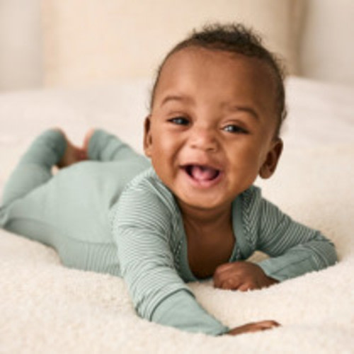 Little Sleepies Willow Stripe Crescent Zippy