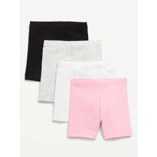4-Pack Jersey-Knit Biker Shorts for Toddler Girls