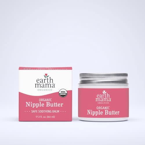 Earth Mama Organic Nipple Butter, Lanolin-Free Breastfeeding Cream, 2 fl oz