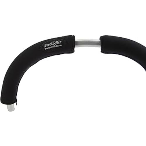 StrollAir Universal Handle Sleeve Cover, Grip Bar, Replacement, BOB, Bugaboo, Baby Jogger, Uppa Baby, Bumbleride, Black, 12"