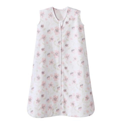 Blush Wildflower Cotton Wearable Baby Blanket XL | HALO