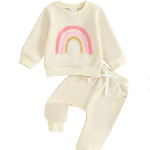RAINBOW Joggers Outfit - Hazel & Bo