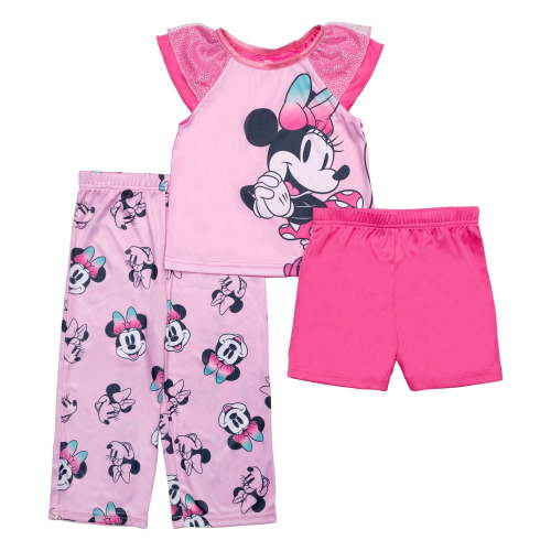 Character Toddler Top, Pants and Shorts Pajama Set, 3-Piece, Sizes 12M-5T