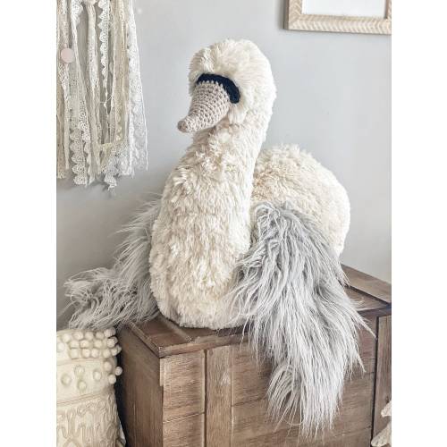Swan Stuffed animal | Plush Swan nursery decor | Gurl nursery stuffed animal decoration
