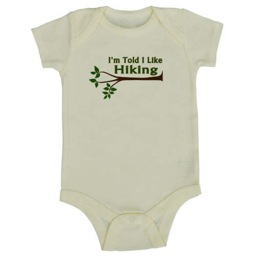 I'm Told I Like Hiking Baby Bodysuit - Rocket Bug
