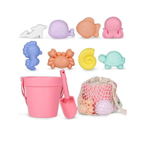 Amazon.com: MarcZero 11Pcs Silicone Beach Toys,Modern Baby Beach Toys,Travel Friendly Beach Set,Eco Friendly Toy,Silicone Bucket, Shovel, 8 Sand Molds, Beach Bag,Silicone Sand Toys for Toddlers, Kids (Peach Pink)