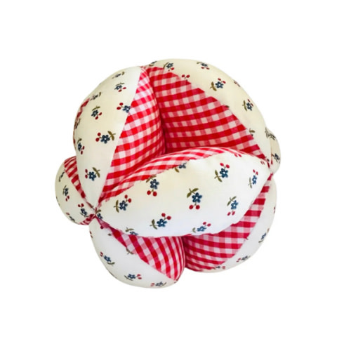 Vintage Floral Fabric Baby Clutching Toy | Acorn Toy Shop