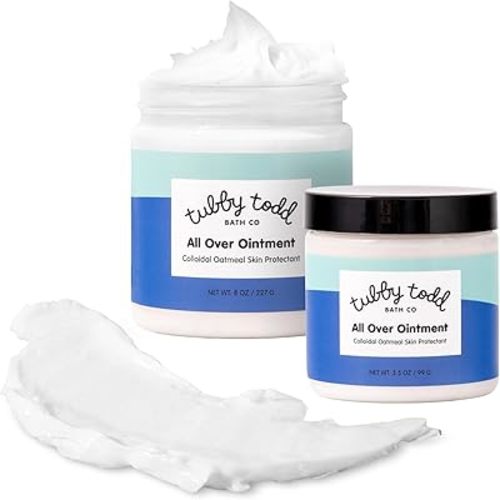 TUBBY TODD All Over Ointment - Baby Eczema Cream - Everyday Multi-Purpose Baby Skin Relief Cream - Sensitive Skin, Dry Skin & Irritation - Steroid & Gluten Free - Lavender Rosemary, 2 Pack 3.5oz & 8oz