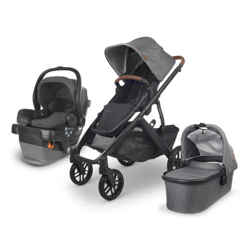 UPPAbaby Vista V2 + Mesa V2 Travel System Bundle - Greyson (Charcoal Melange)