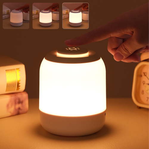 Dimmable Portable Rechargeable Night Light, Battery Operated Wireless Bedside Lamp for Baby Nursery, Small Mini Night Light