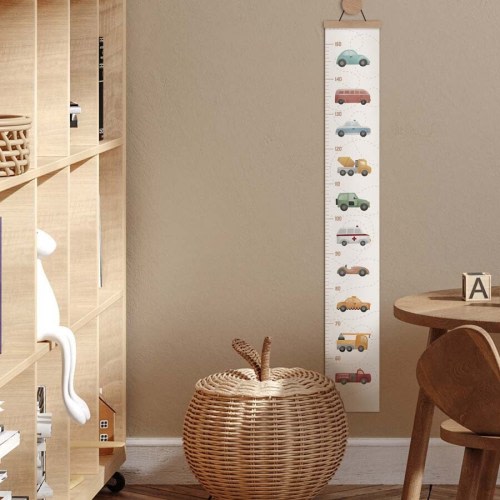Kid&#39;s height chart Cars and Vehicles for Boys, Measuring bar for Boys, Boy&#39;s room decor, Baby boy gift, Growth chart sticker, Watercolour