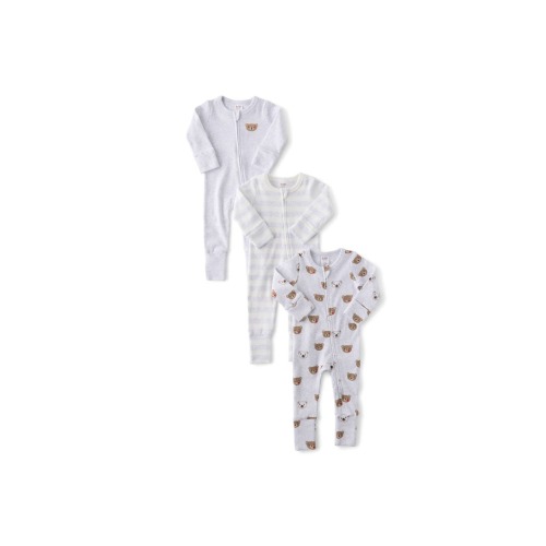 The 3Pk Remi Long Sleeve Zip Romper