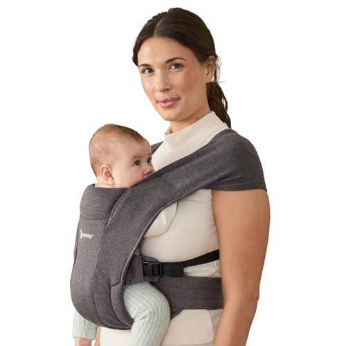Ergobaby Embrace Newborn Baby Carrier for Infants 0-12 Months - Heather Grey