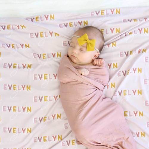 Solid Mauve Bamboo Knit Swaddle Blanket