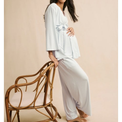 LAKE | Women | DreamModal Pajamas | Fog Maternity Kimono Bundle