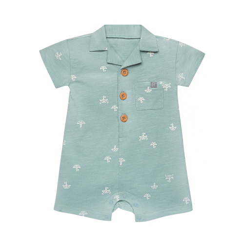 Modern Moments by Gerber Baby Boy Short Sleeve Romper, Sizes 0/3 Months - 24 Months
