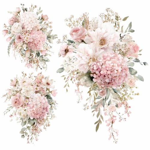 Pink Flowers Rub On Transfer | Roses DTF Heat Transfer for Furniture and Fabric | Furniture Redesign Transfer