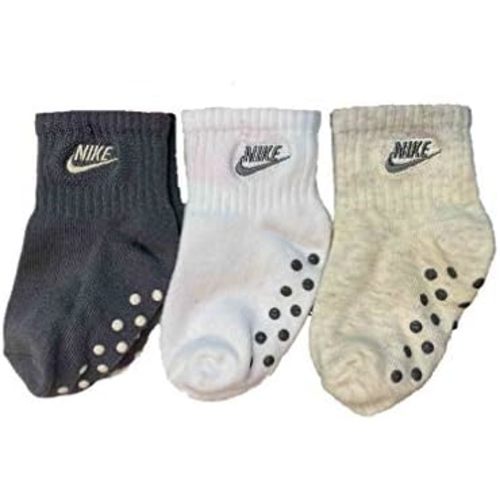 Nike Baby Swoosh Ankle Gripper Socks 3-Pairs