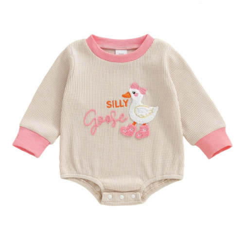 SILLY GOOSE Long-Sleeve Onesie - Hazel & Bo