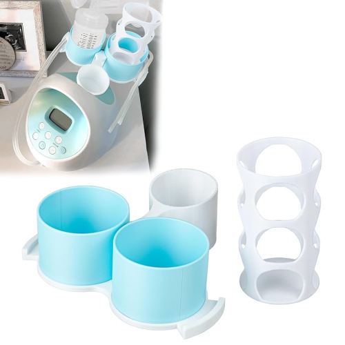 for Spectra Bottle Holder,Compatible with Spectra S1,S2 Accessories(Suitable for Older Models of The Previous Generation) - Bottle & Hose Mount for Breast Pump,Fits All S1 S2,Simplify Pumping (Blue)
