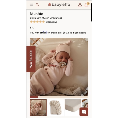 Mushie Extra Soft Muslin Crib Sheet – Babyletto