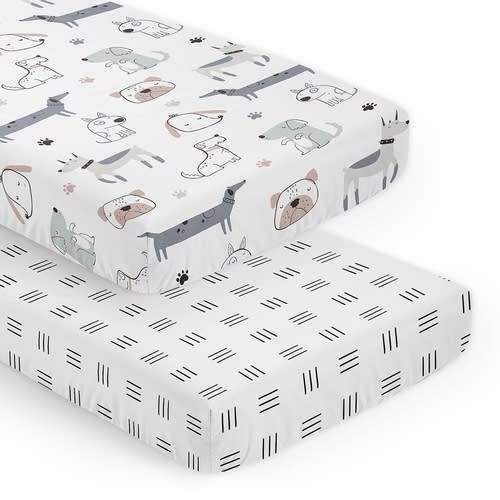 Cartoon Puppy Dog Collection 2 Pack Crib Sheets