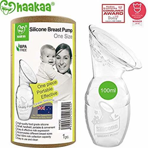 Haakaa Manual Breast Pump 4oz/100ml,2019 New Style - 4 Ounce