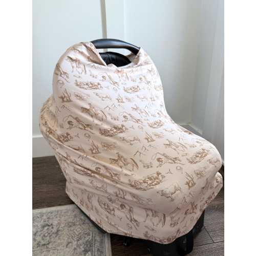 Baby Car Seat Cover Western Car Seat Canopy Baby Nursing Cover High Chair Protector Shopping Cart Seat Cover Western Baby Shower Gift