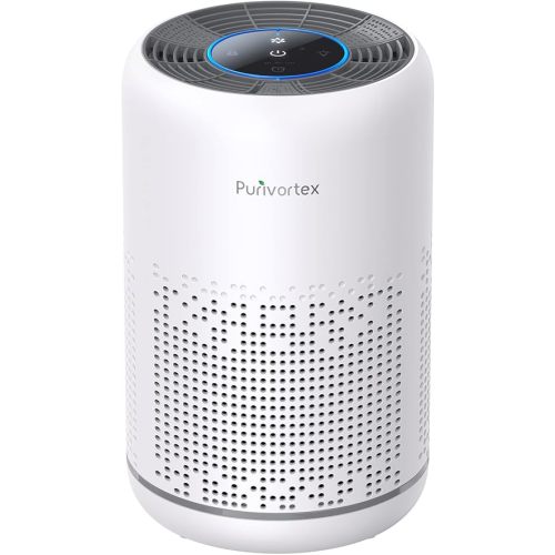 HEPA Air Purifier for Bedroom – Filters Smoke Dander Hair Odors - Portable with Fragrance Sponge - Sleep Mode and Speed Control - AC300 (White)