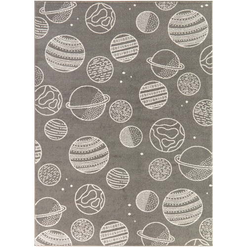 Mainstays Grey Indoor Rug - Low Pile - Stain-Resistant - 5 x 7