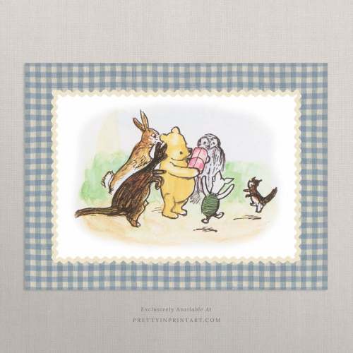 Winnie The Pooh Art Print 006 | Unframed