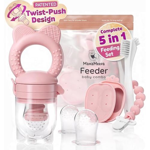 Baby Fruit Feeder & Popsicle Molds Set – Baby Food Feeder Nibbler