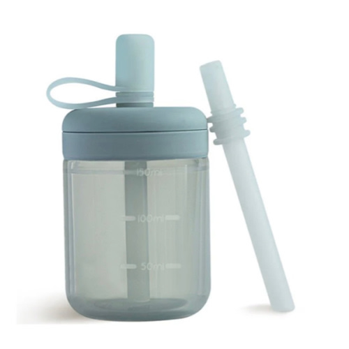 silicone straw training cup