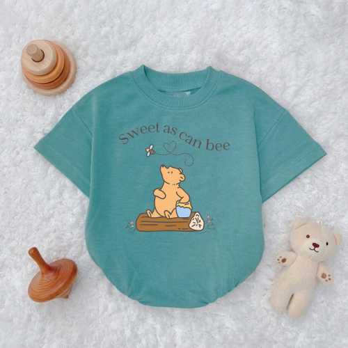 Sweet as Can Bee Baby Romper, Bear Outfit, Newborn Gift
