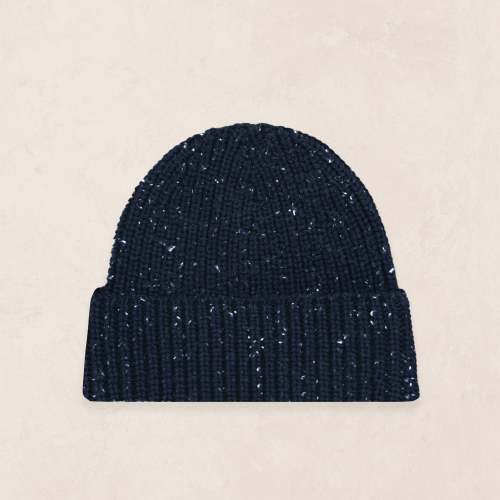 Knit Beanie - Navy Speckle