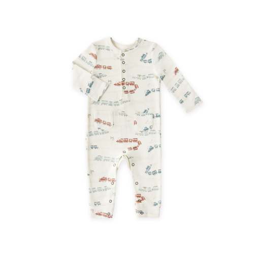 Henley Patch Pocket Romper - Locomotive