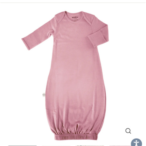 Merino Wool Baby Gown |Natural Merino Wool Baby Sleepwear – Woolino